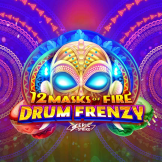 12 Masks of Fire Drum Frenzy 徽标
