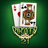 Pirate 21 Blackjack 徽标