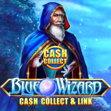Blue Wizard Cash Collect and Link 徽标