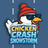 Chicken Crash Snowstorm 徽标