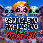 Esqueleto Explosivo Feliz Navidead 徽标