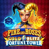 Fire and Roses Gold Blitz Fortune Tower 徽标