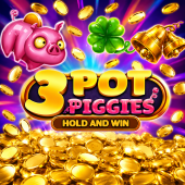 3 Pot Piggies Hold and Win 徽标