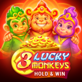 3 Lucky Monkeys Hold & Win 徽标