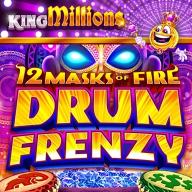 12 Masks of Fire Drum Frenzy King Millions 徽标