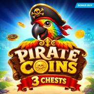 Pirate Coins: 3 Chests 徽标