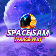 Space Sam Walk and Win 徽标