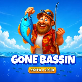 Gone Bassin Catch and Cash 徽标