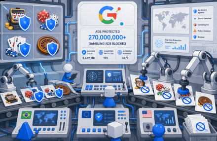 监管压力增大,谷歌 2025 年将屏蔽 2.7 亿条赌博广告 img