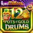 12 Pots of Gold Drums King Millions 徽标