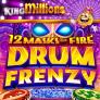 12 Masks of Fire Drum Frenzy King Millions 徽标