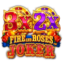 3x 2x Fire and Roses Joker 徽标