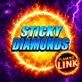 Sticky Diamonds Flaming Link 徽标