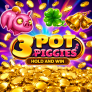 3 Pot Piggies Hold and Win 徽标