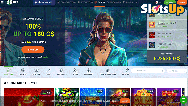 20bet 赌场登录第一步