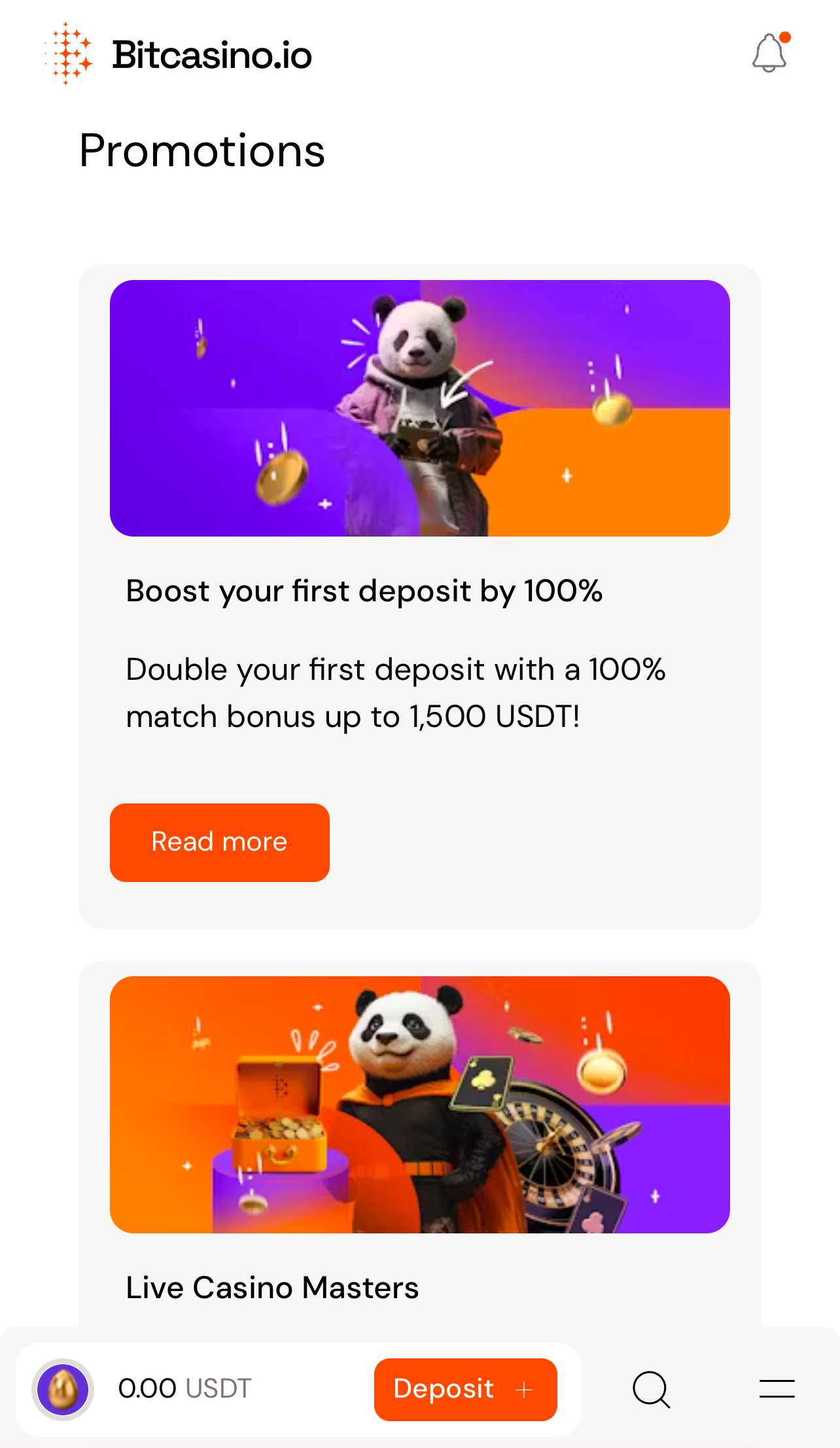 Bitcasino.io 促销活动
