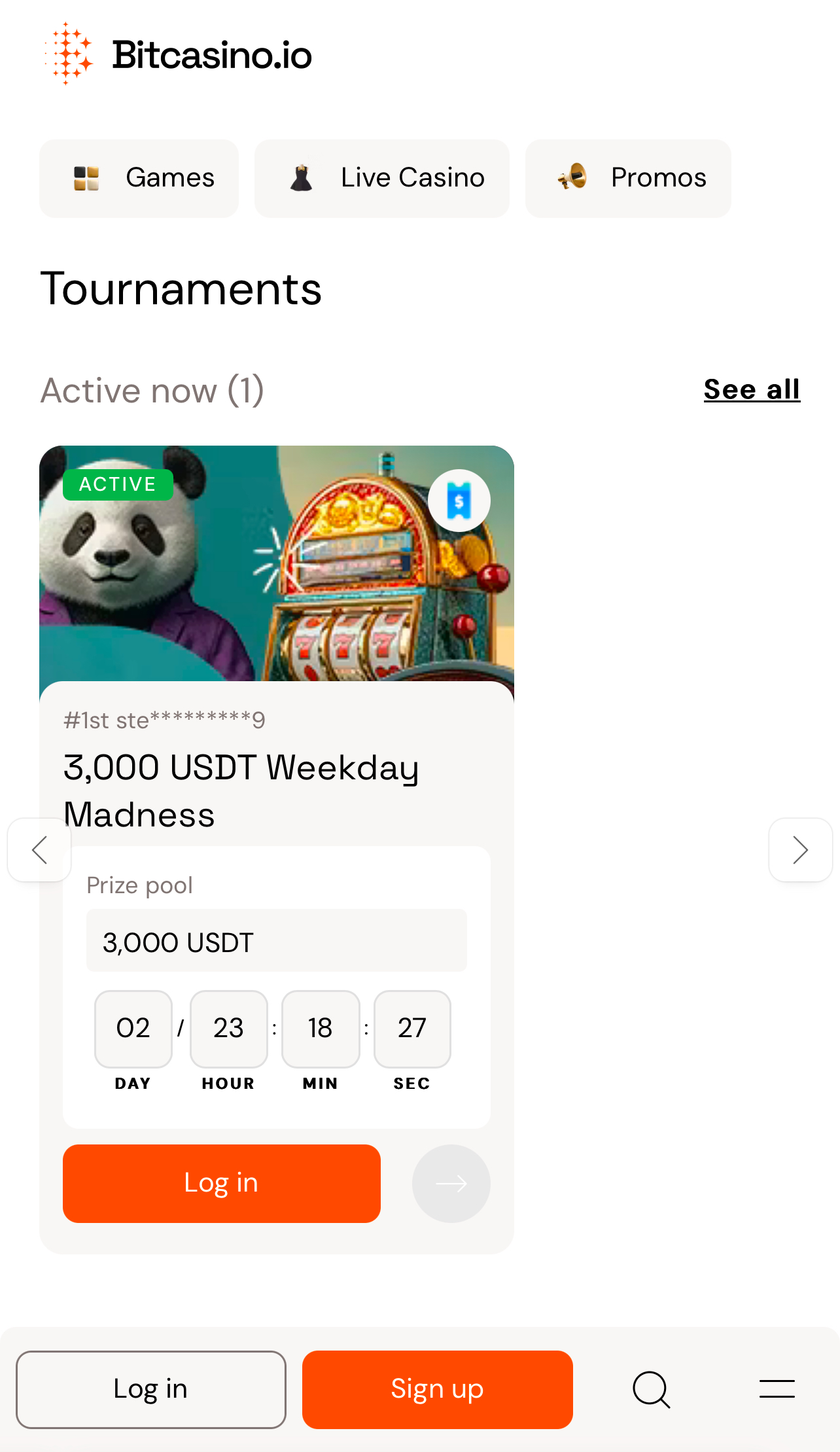 BitCasino 锦标赛