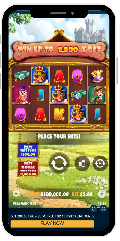 The Dog House Royal Hunt 主页面